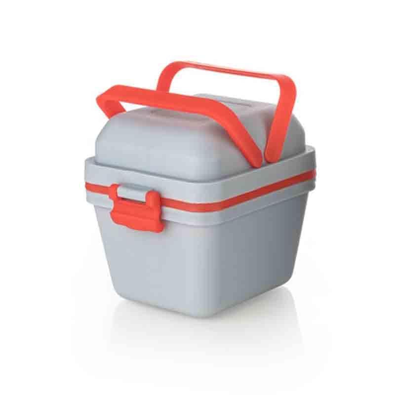 Buy Macaw Lunchbox - Grey Tiffin Box from Vaaree