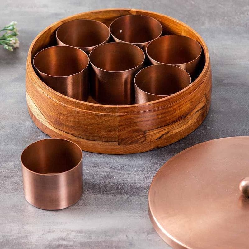 Buy Peppery Masala Box - Copper Masala Box from Vaaree