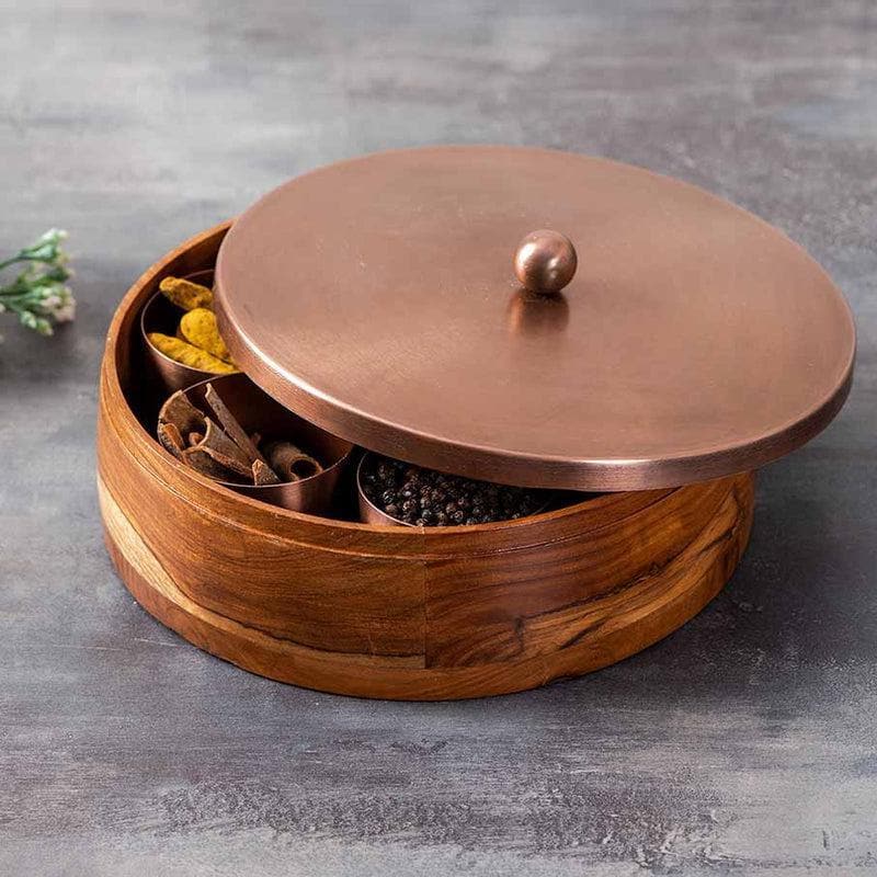 Buy Peppery Masala Box - Copper Masala Box from Vaaree