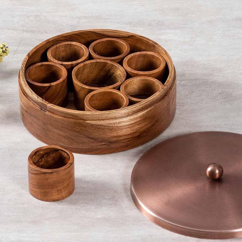 Buy Prepeppery Masala Box - Copper Masala Box from Vaaree