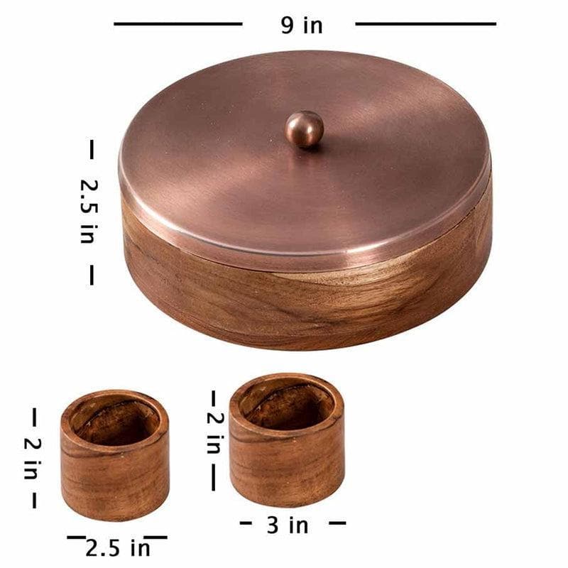 Buy Prepeppery Masala Box - Copper Masala Box from Vaaree