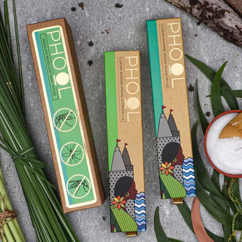Buy Phool Mosquito Repellant Combo Pack - Natural Incense Sticks Citronella & Eucalyptus at Vaaree online | Beautiful Incense Sticks & Cones to choose from