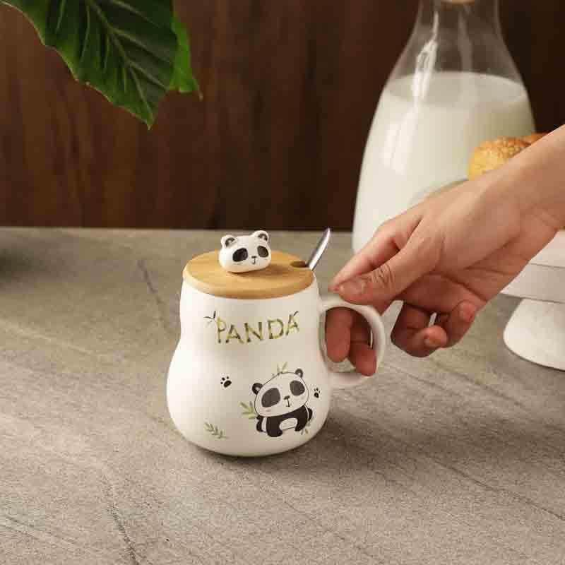 Buy Happy Panda Mug With Spoon Mug & Tea Cup from Vaaree