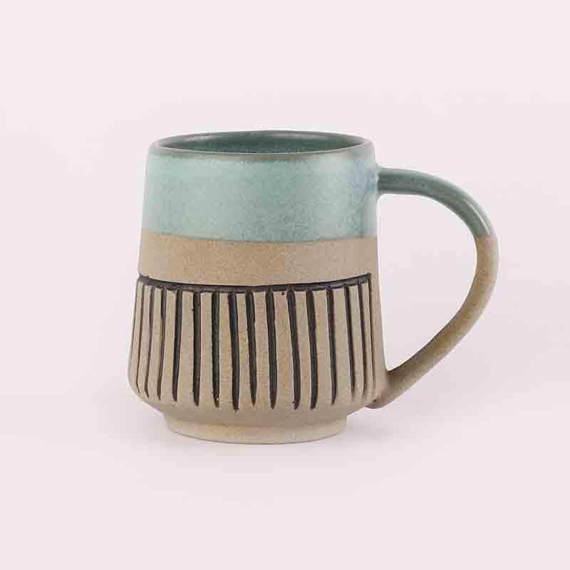 Buy Striped Blues Mug - Set Of Two Mug & Tea Cup from Vaaree