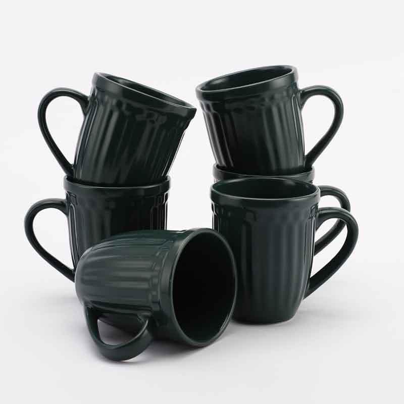 Buy Teal Talks Mug - Set Of Six Mug & Tea Cup from Vaaree