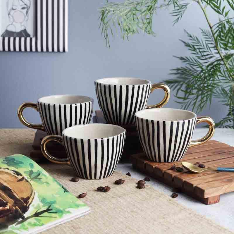 Buy The Striped Squad - Set Of Four Mug & Tea Cup from Vaaree