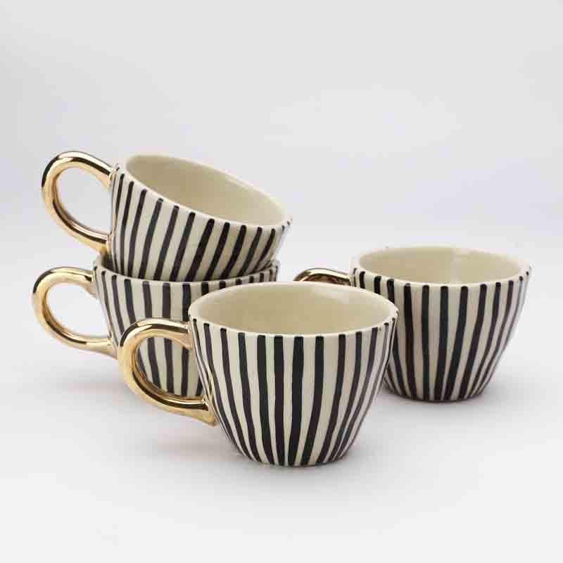 Buy The Striped Squad - Set Of Four Mug & Tea Cup from Vaaree