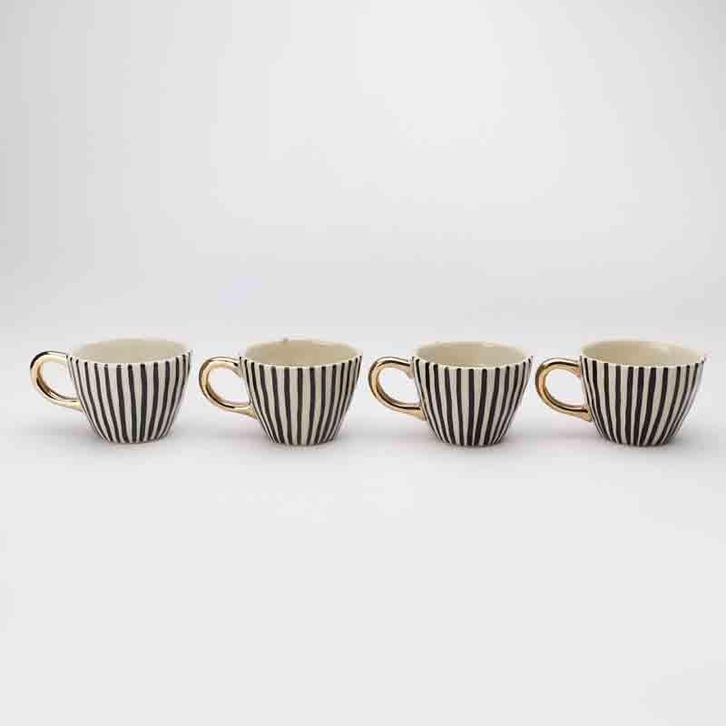 Buy The Striped Squad - Set Of Four Mug & Tea Cup from Vaaree