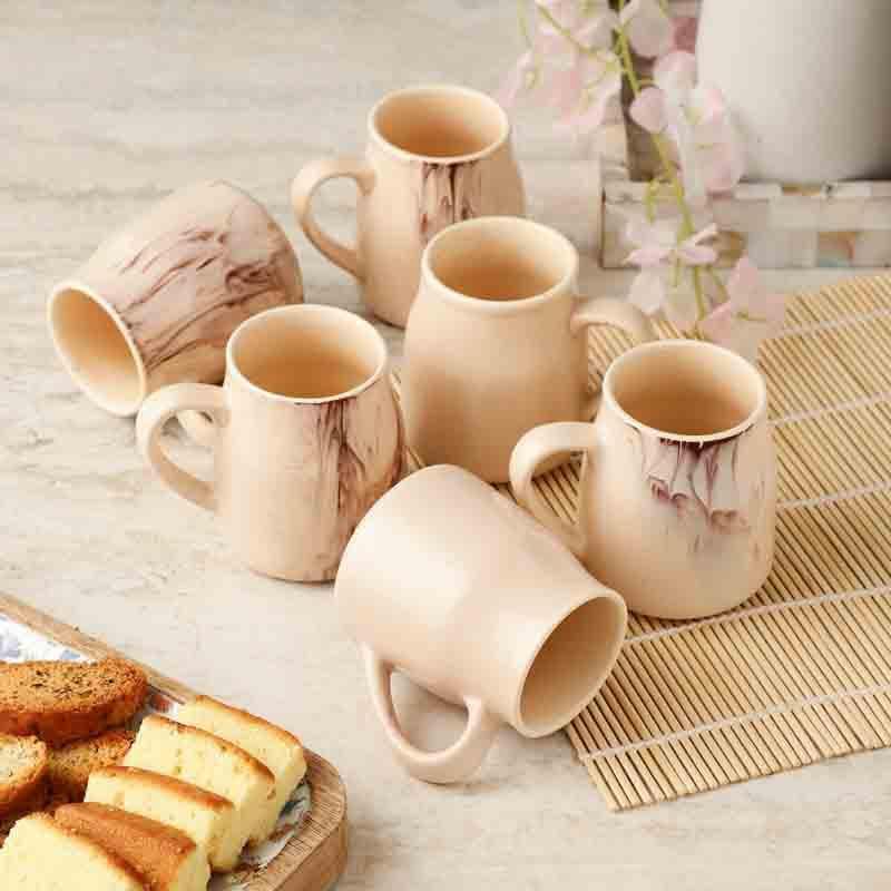 Buy Wavelet Cups - Set Of Six Mug & Tea Cup from Vaaree