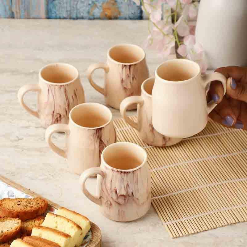 Buy Wavelet Cups - Set Of Six Mug & Tea Cup from Vaaree