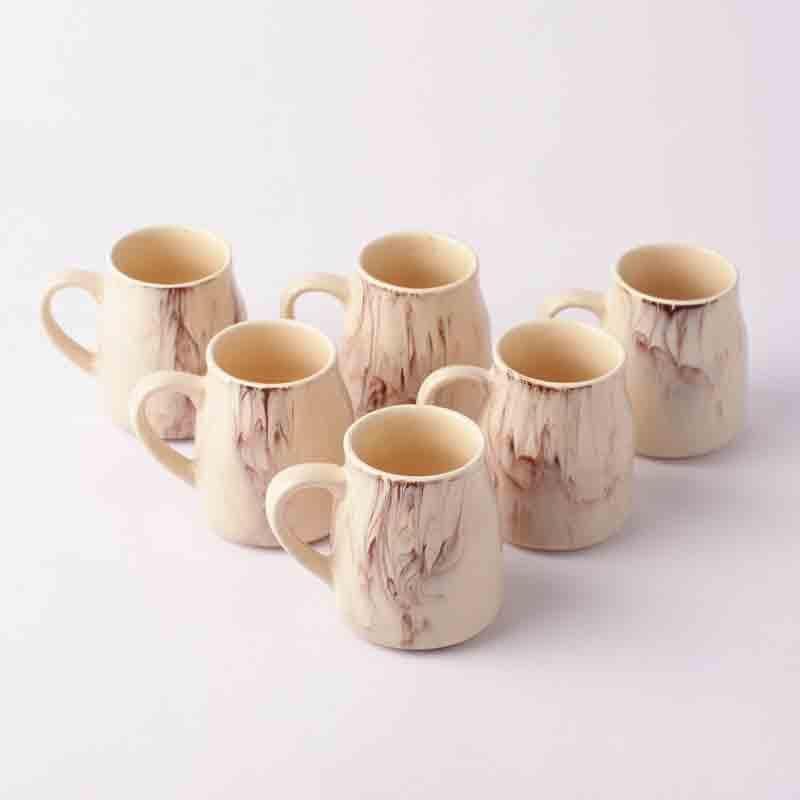 Buy Wavelet Cups - Set Of Six Mug & Tea Cup from Vaaree