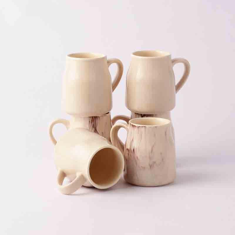 Buy Wavelet Cups - Set Of Six Mug & Tea Cup from Vaaree