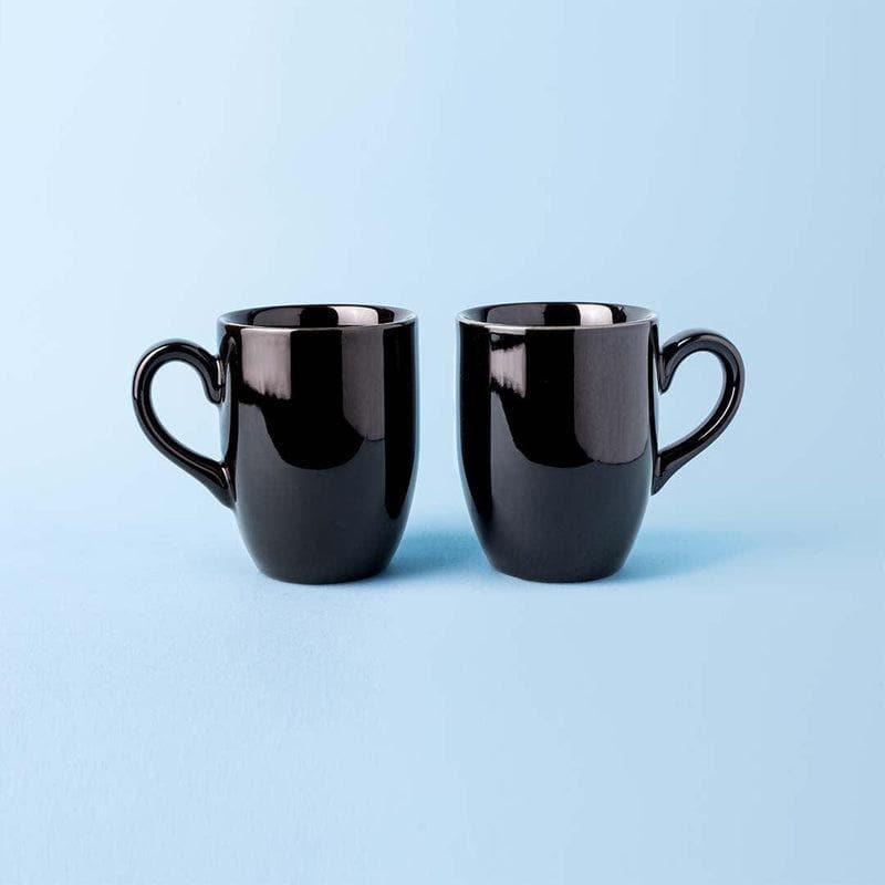 Buy Beaming Black Mug - Set of Two Mug from Vaaree