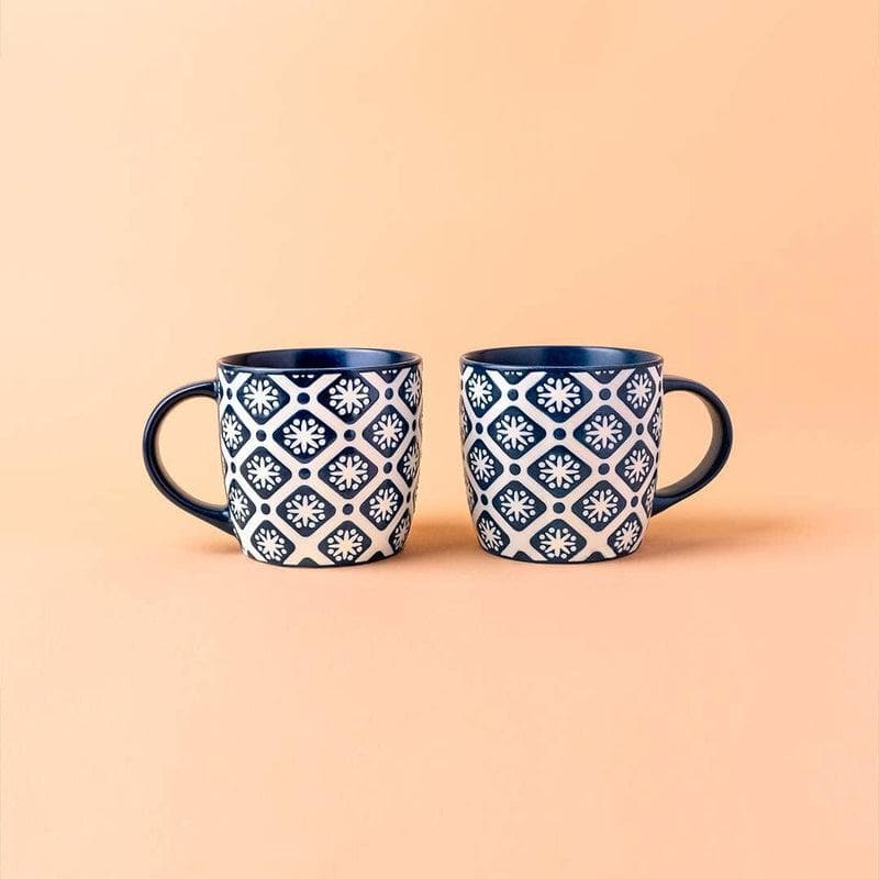 Buy Blue Daisy Mug - Set of Two Mug from Vaaree