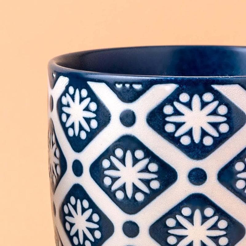 Buy Blue Daisy Mug - Set of Two Mug from Vaaree