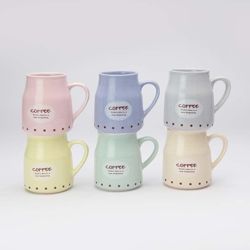 Buy Caffeine Pastel Mug - Set Of Six Mug from Vaaree