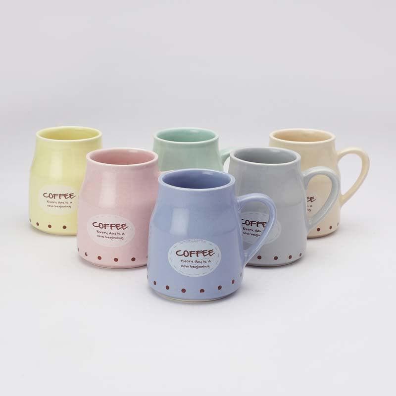 Buy Caffeine Pastel Mug - Set Of Six Mug from Vaaree