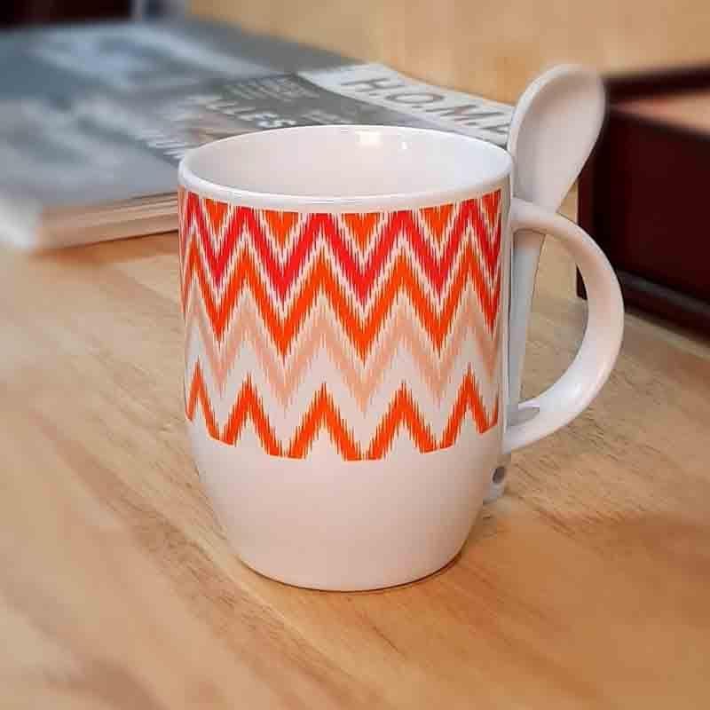 Buy Dazzling Ikkat Spoon Mug Mug from Vaaree