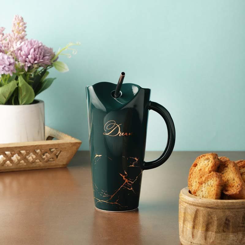 Buy Frappe Mug - Teal Mug from Vaaree