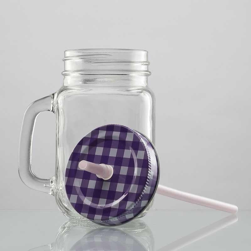 Mug - Grip Tight Jar With Straw - Set Of Six