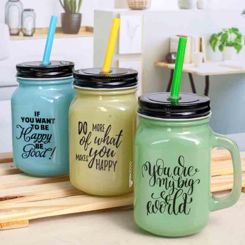 Buy Hango Sip Mug Sipper with Straw - Set of Three Mug from Vaaree