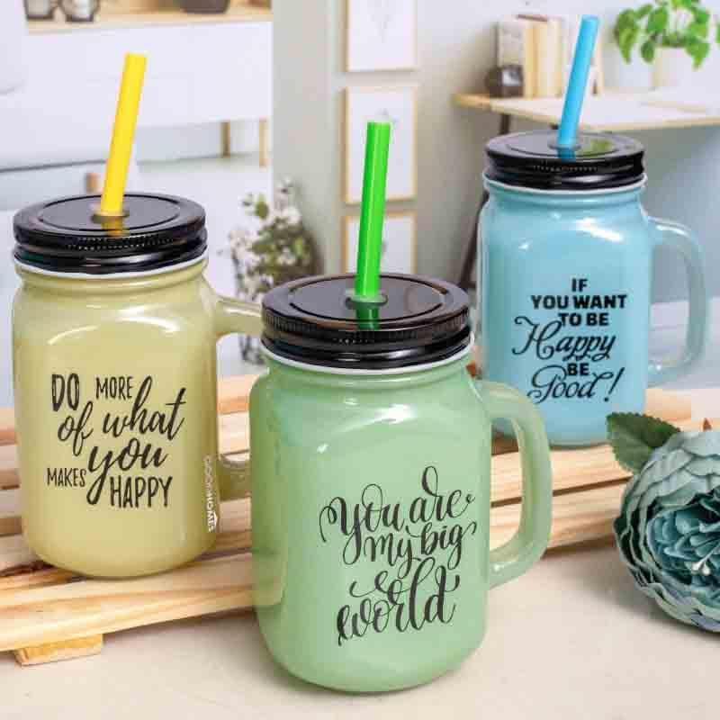 Buy Hango Sip Mug Sipper with Straw - Set of Three Mug from Vaaree