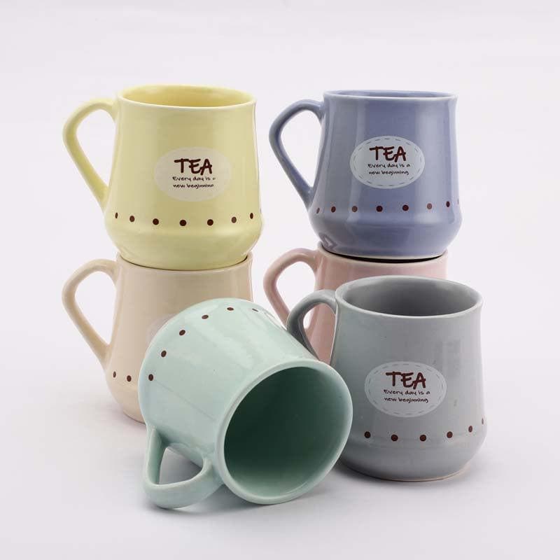 Buy Happy Pastels Mug - Set Of Six Mug from Vaaree