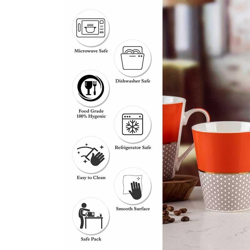 Buy Honeycomb Tea Cups - Set of Two Mug from Vaaree