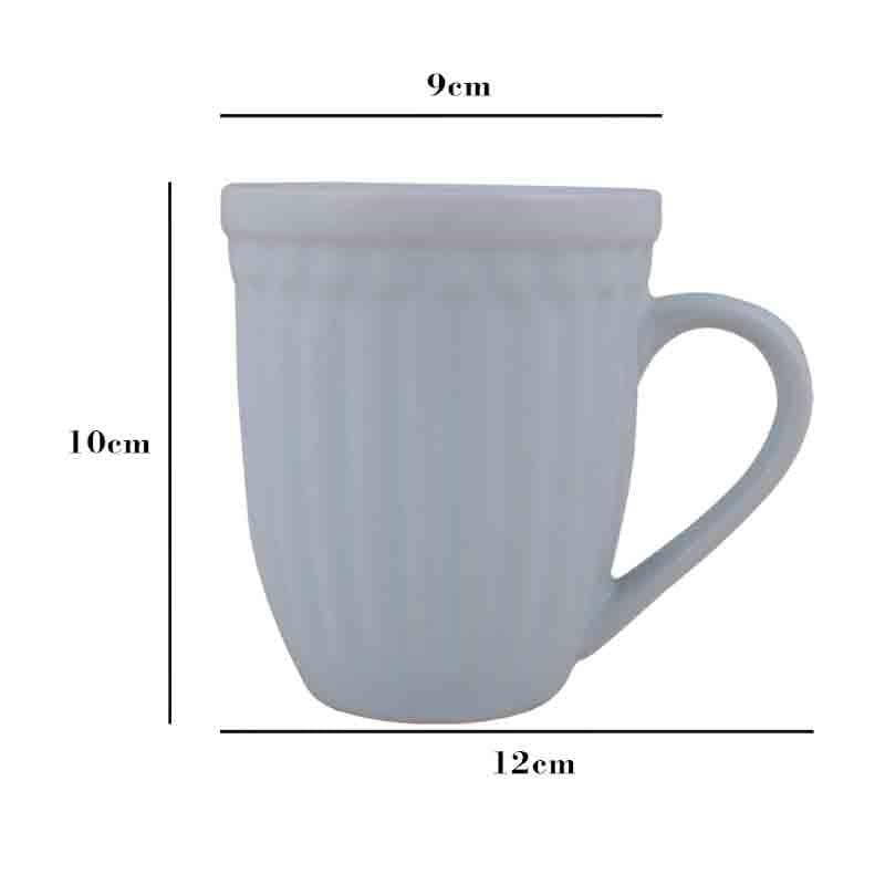 Buy Mars Ribbed Mugs - Blue - Set Of Four Mug from Vaaree