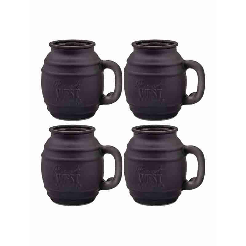 Mug - Mazo Mason Jar With Handle - Set of Four