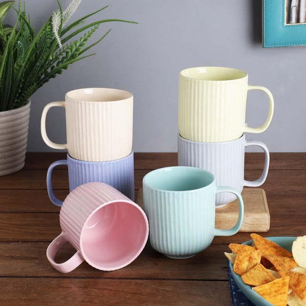 Mug - Pastel Beans Mug - Set Of Six