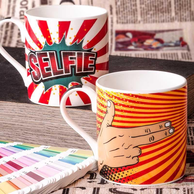 Mug - Peppy Pop Culture Mugs - Set of Two