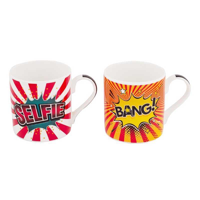 Mug - Peppy Pop Culture Mugs - Set of Two