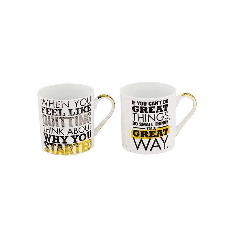 Buy Quotes Love Mugs - Set of Two Mug from Vaaree