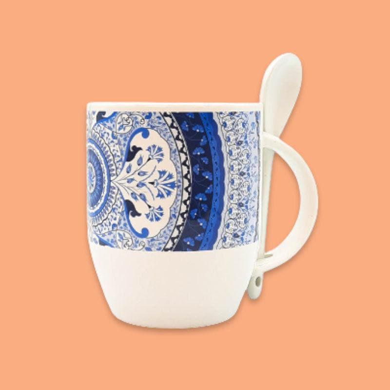 Buy Turkish Blue Spoon Mug Mug from Vaaree