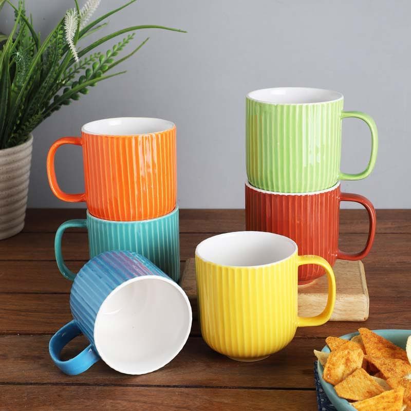 Buy Vibgyor Mug - Set Of Six Mug from Vaaree