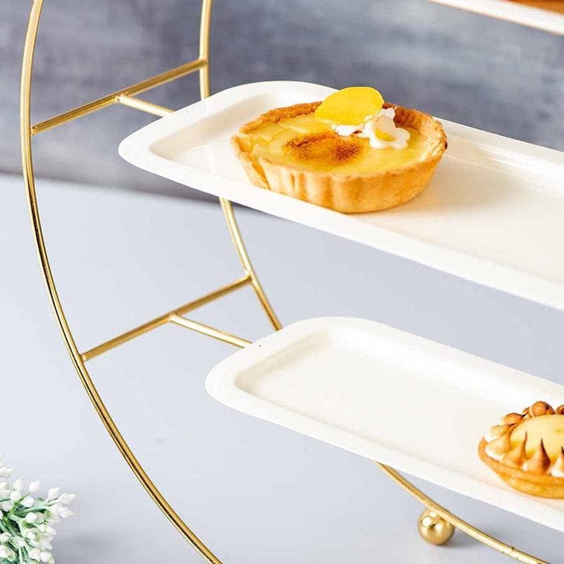 Buy Aura Buffet Organizer - Gold Cake Stand from Vaaree