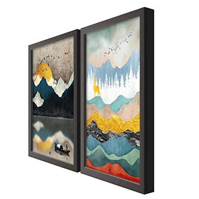Painting - Painted Scenery Wall Art - Set Of Two