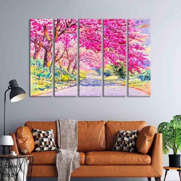 Painting - Walks In Nature Wall Art - Set Of Five