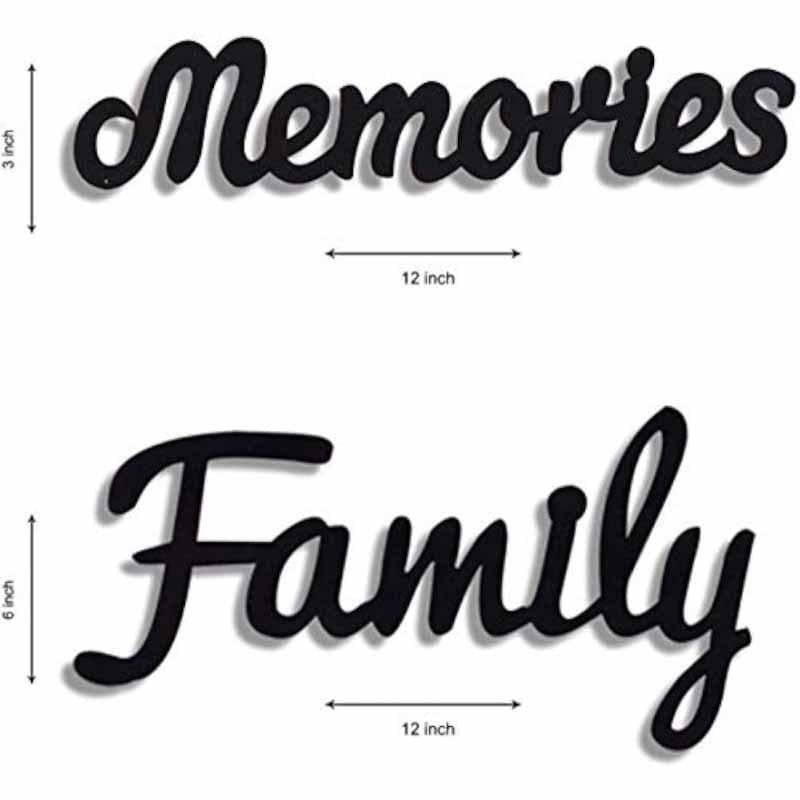 Buy Family Memories (Black) - Set Of Fourteen Photo Frames from Vaaree