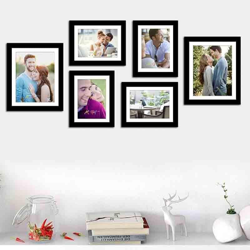 Buy Family Memories (Black) - Set Of Six Photo Frames from Vaaree