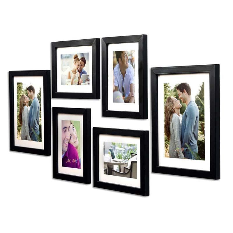 Buy Family Memories (Black) - Set Of Six Photo Frames from Vaaree