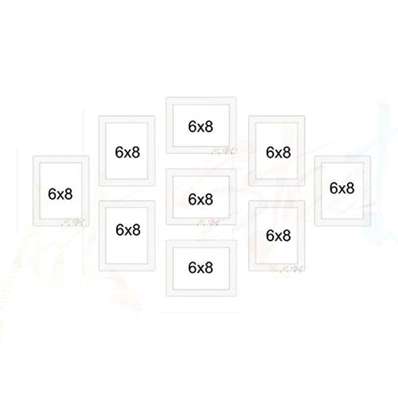 Buy Family Memories (White) - Set Of Nine Photo Frames from Vaaree