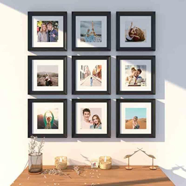 Photo Frames - Memories Encased Photo Frame (Black) - Set Of Nine