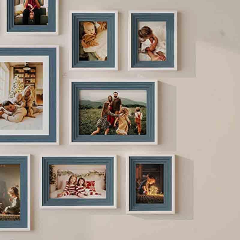 Buy Memories To Rejoice Photo Frames (Blue) - Set Of Twelve Photo Frames from Vaaree