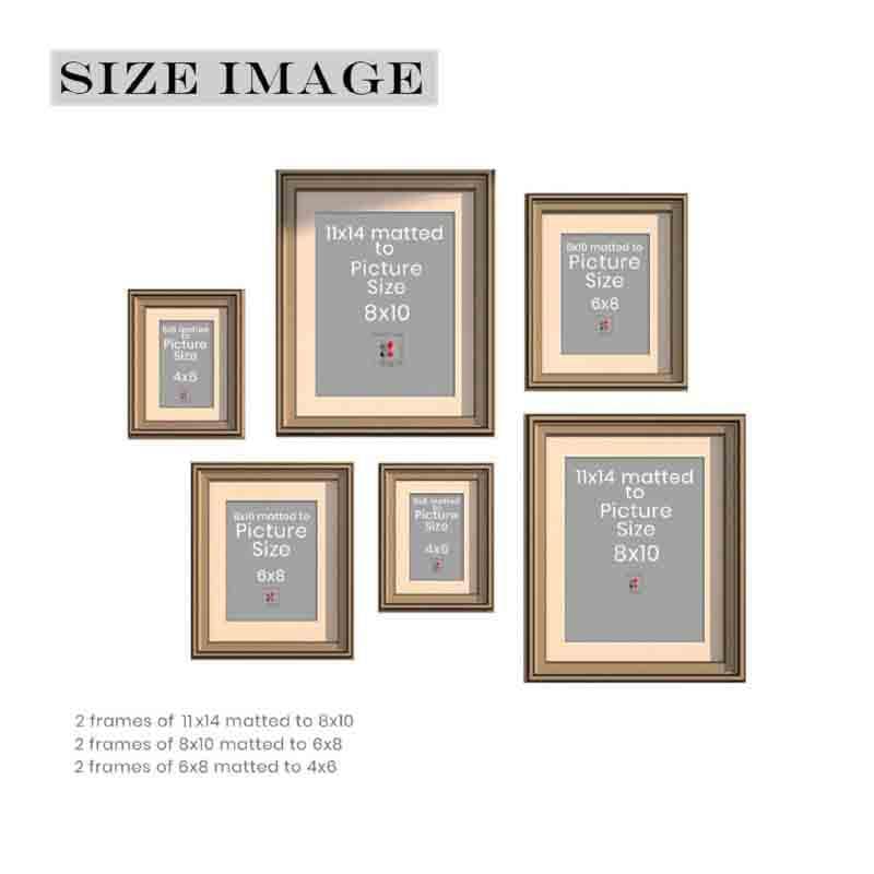 Buy Memories To Rejoice Photo Frames (Grey) - Set Of Six Photo Frames from Vaaree