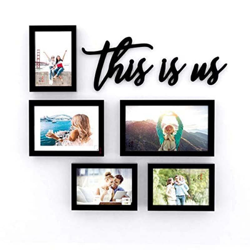 Buy This Is Us Photo Frame - Set Of Five Photo Frames from Vaaree