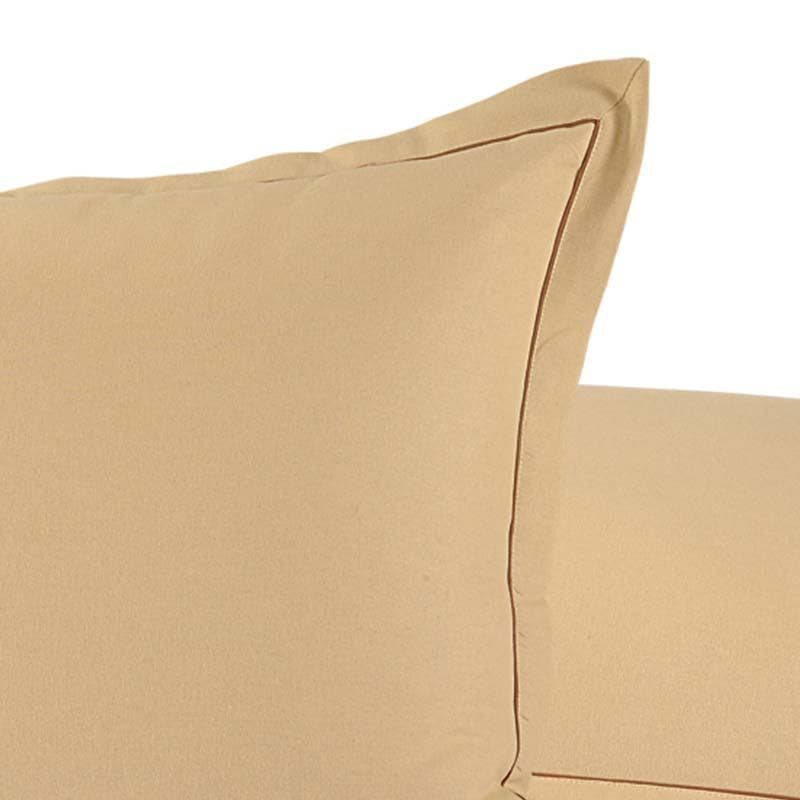 Buy Solid Beige Pillow Cover - Set Of Two Pillow Covers from Vaaree