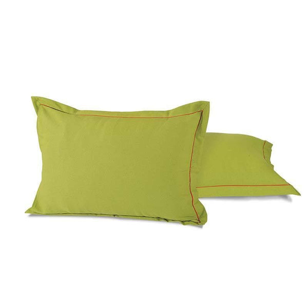 Pillow Covers - Solid Green Pillow Cover -Set Of Two