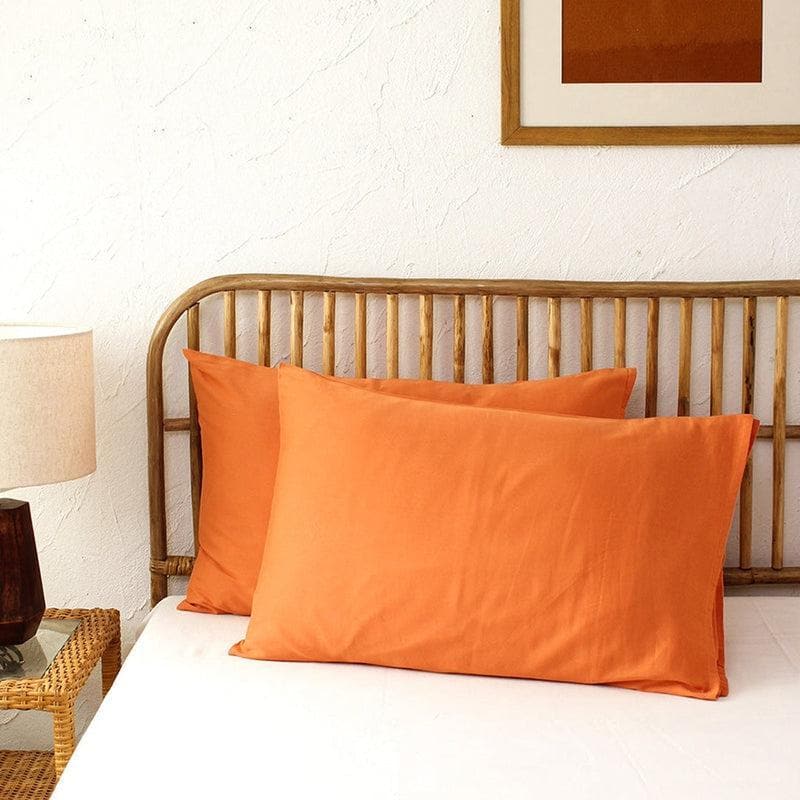 Buy Piyambu Pillow Cover - Rust Pillow Covers from Vaaree